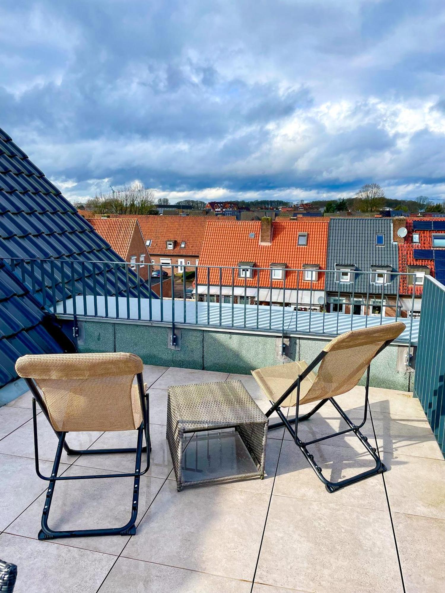 Ahaus: Stadtoase Mit Terrasse & Privater Garage 外观 照片