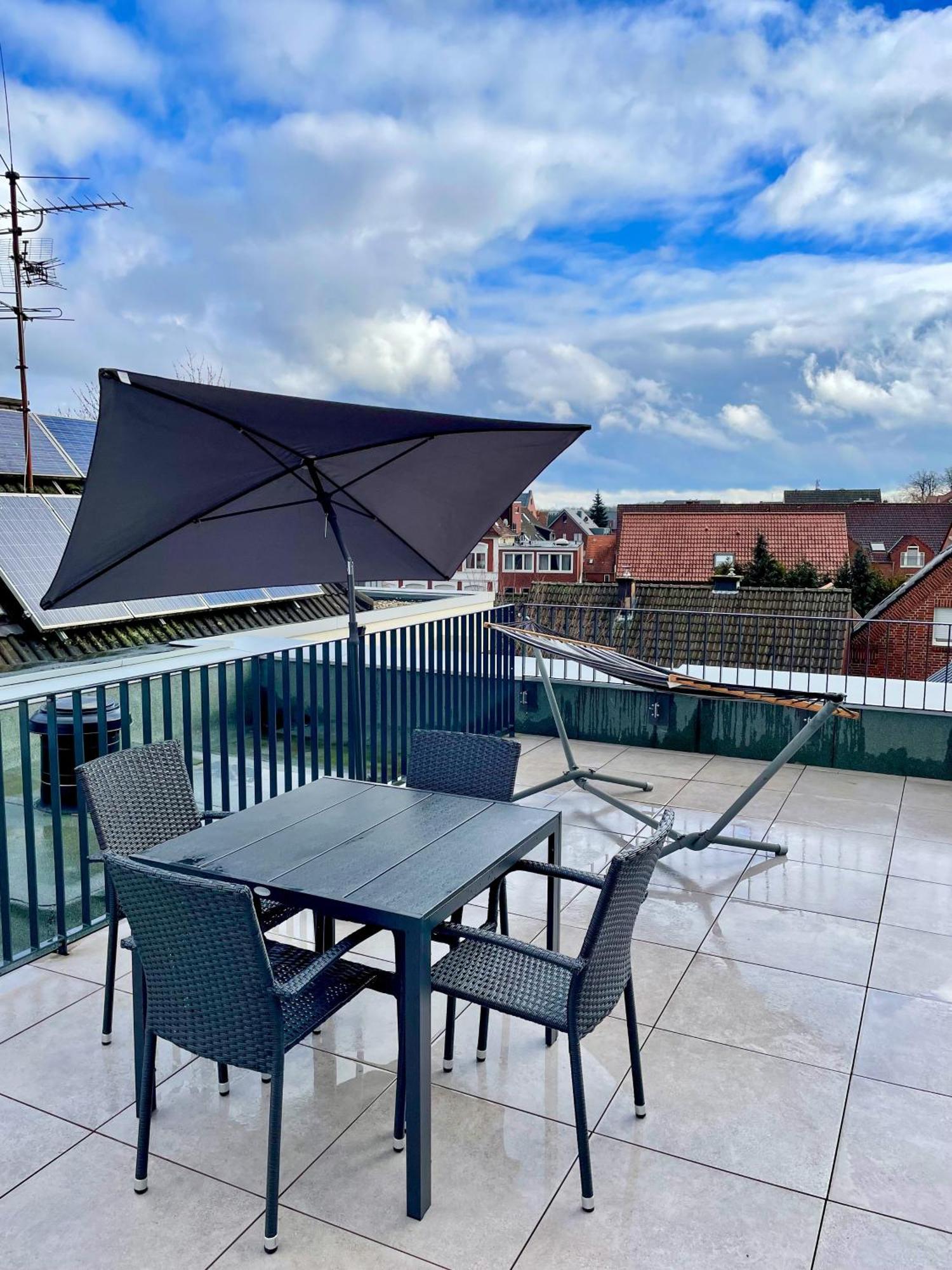 Ahaus: Stadtoase Mit Terrasse & Privater Garage 外观 照片