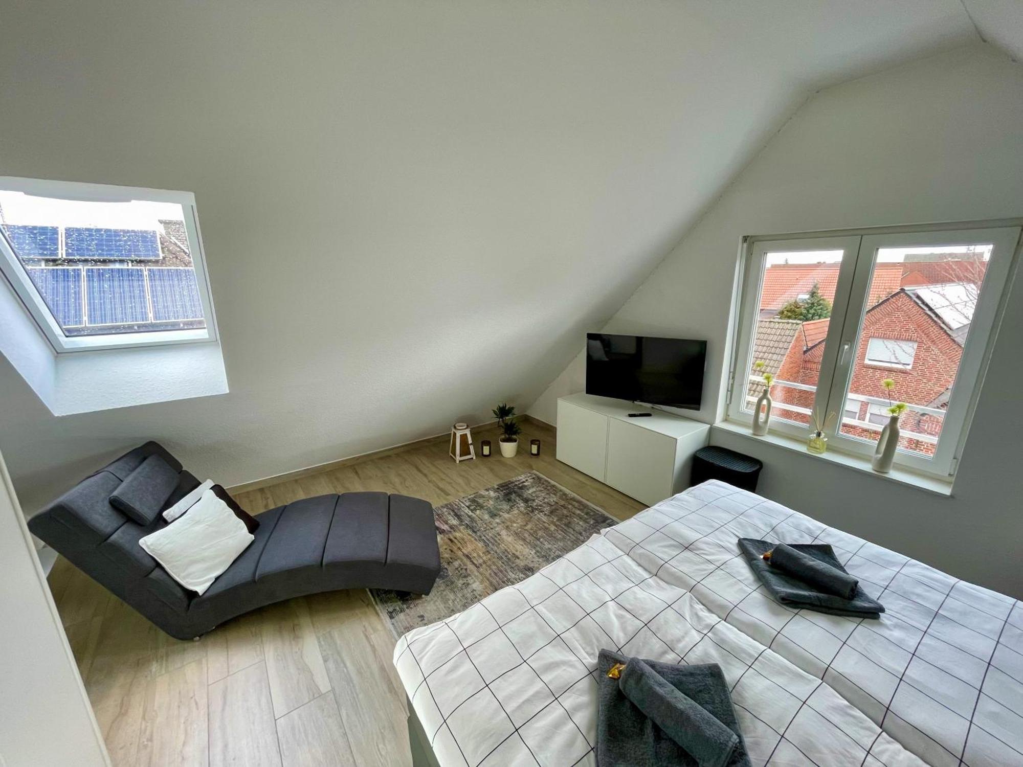 Ahaus: Stadtoase Mit Terrasse & Privater Garage 外观 照片